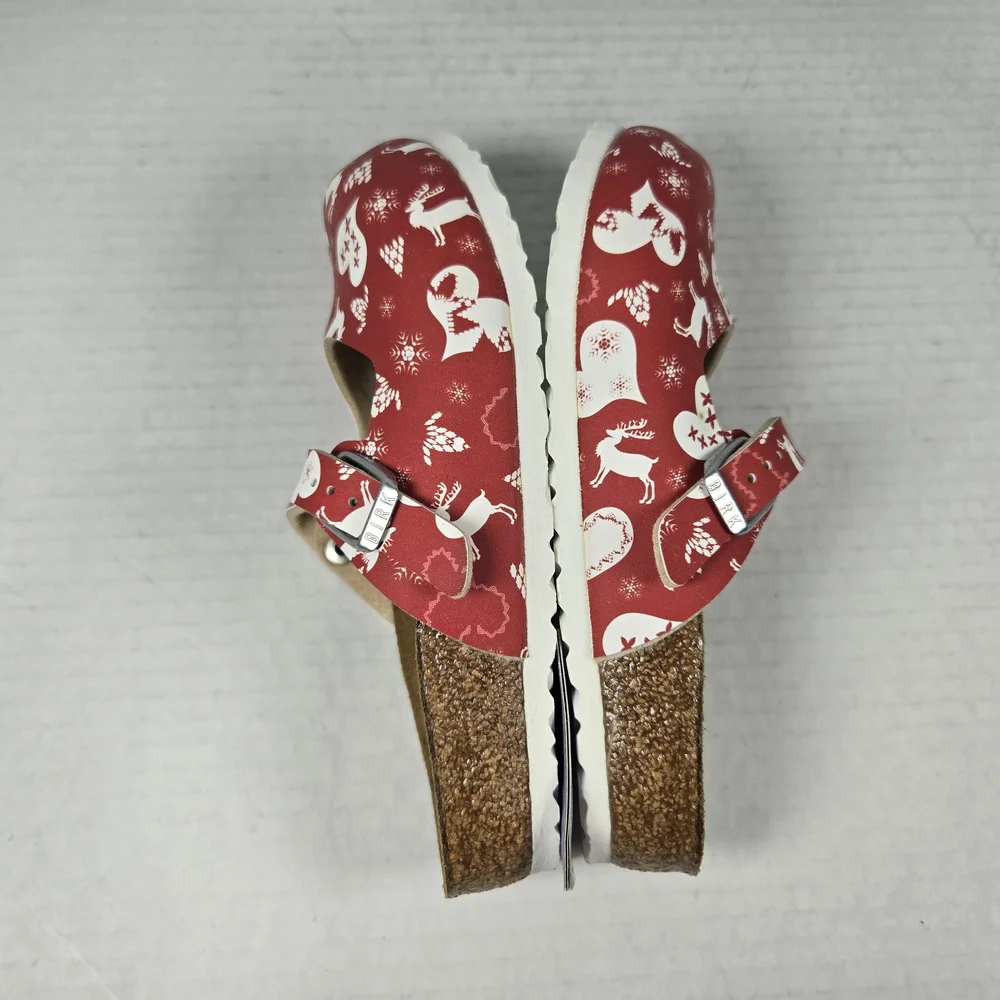 Birkenstock Maria Kids Kinder Reindeer Heart Red Clog Mules EU 29 US C11 toddler
